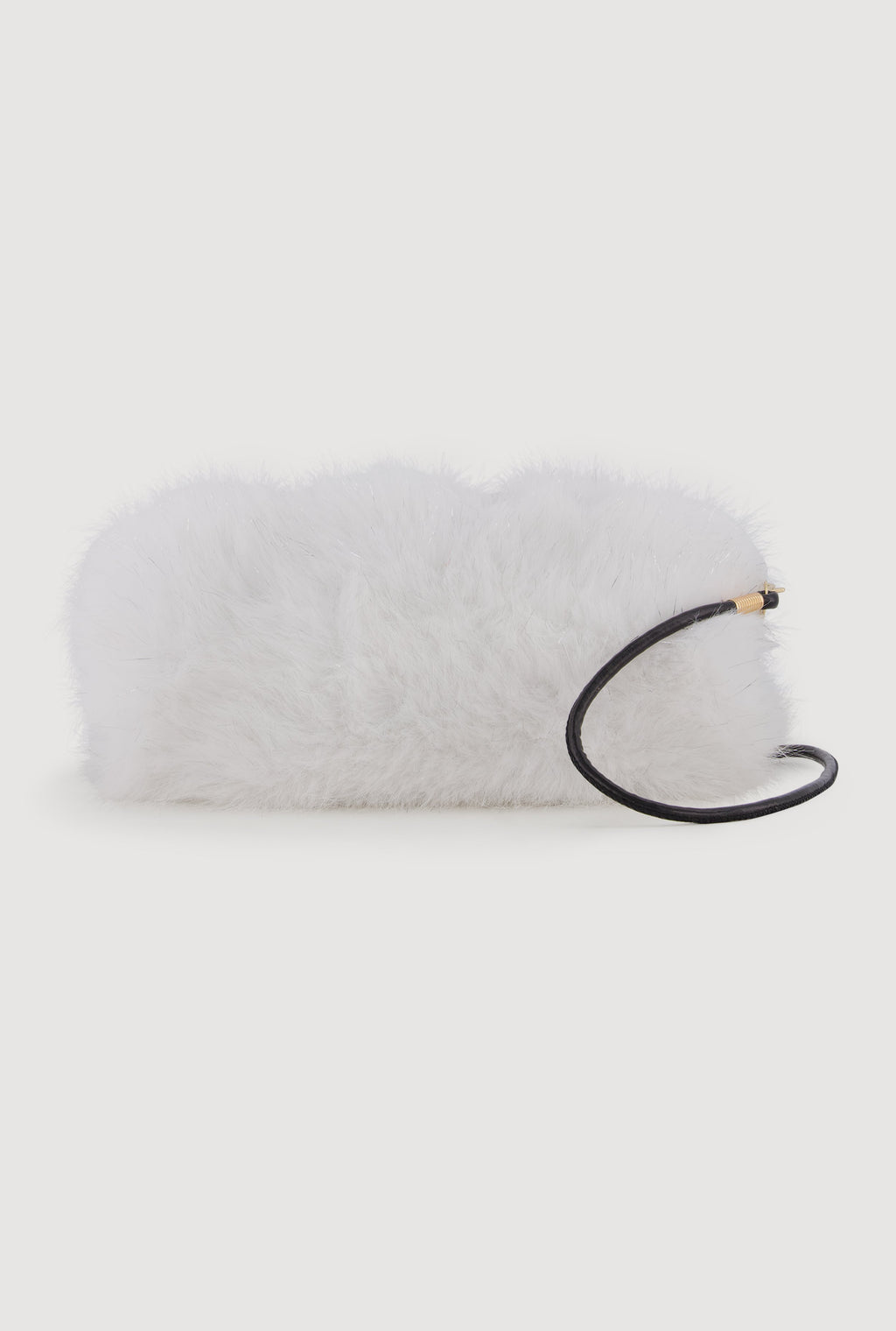 Lurex Faux Fur Convertible Muffler Clutch Bag