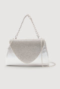 Rhinestone Flap Convertible Crossbody Handbag