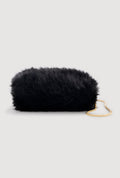 Faux Fur Hand Muff Convertible Clutch Bag