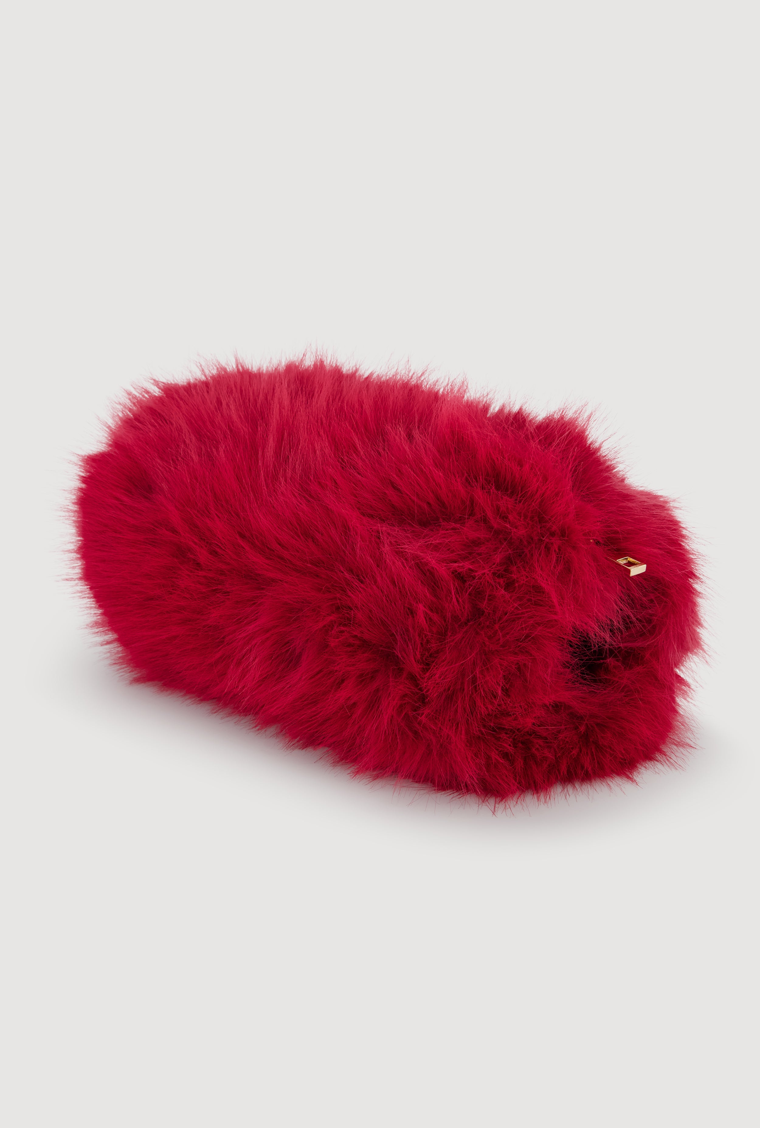 Faux Fur Hand Muff Convertible Clutch Bag