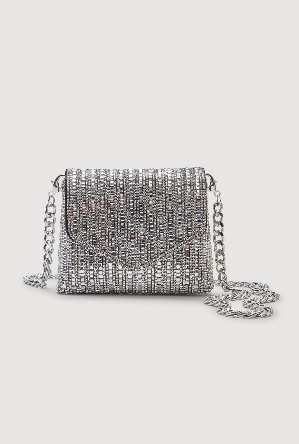 Mini Rhinestone Convertible Envelope Clutch