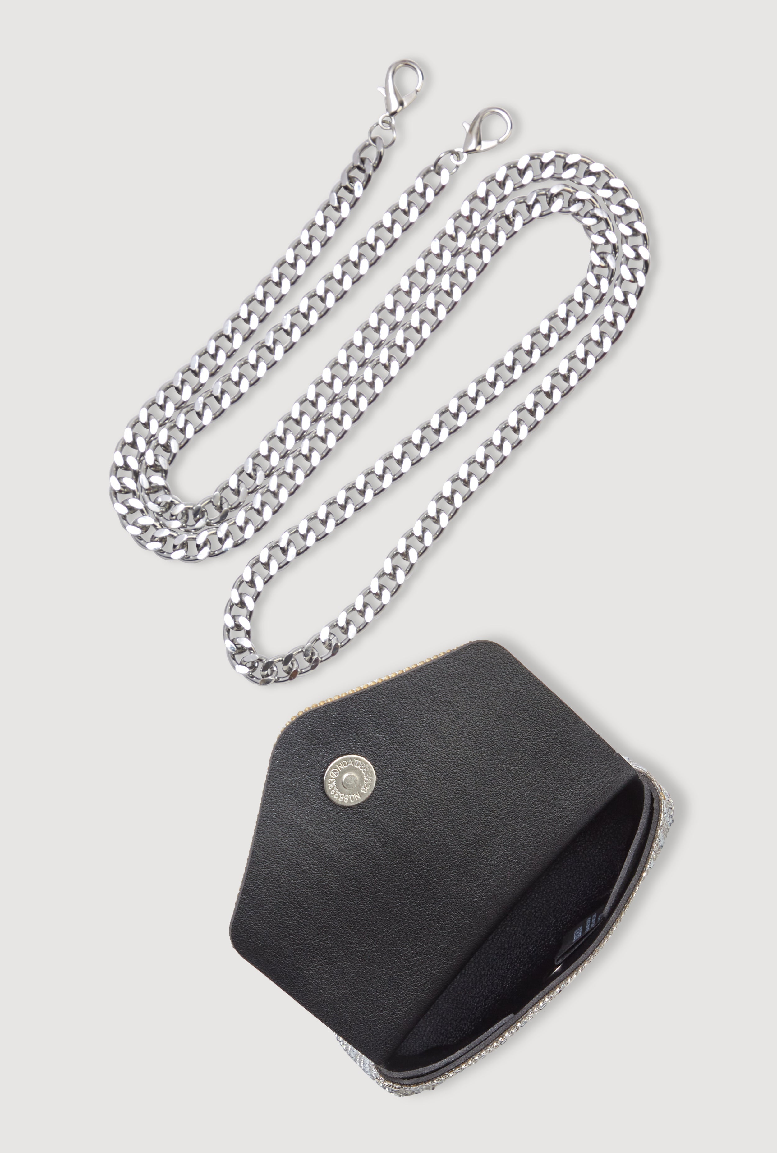 Mini Rhinestone Convertible Envelope Clutch