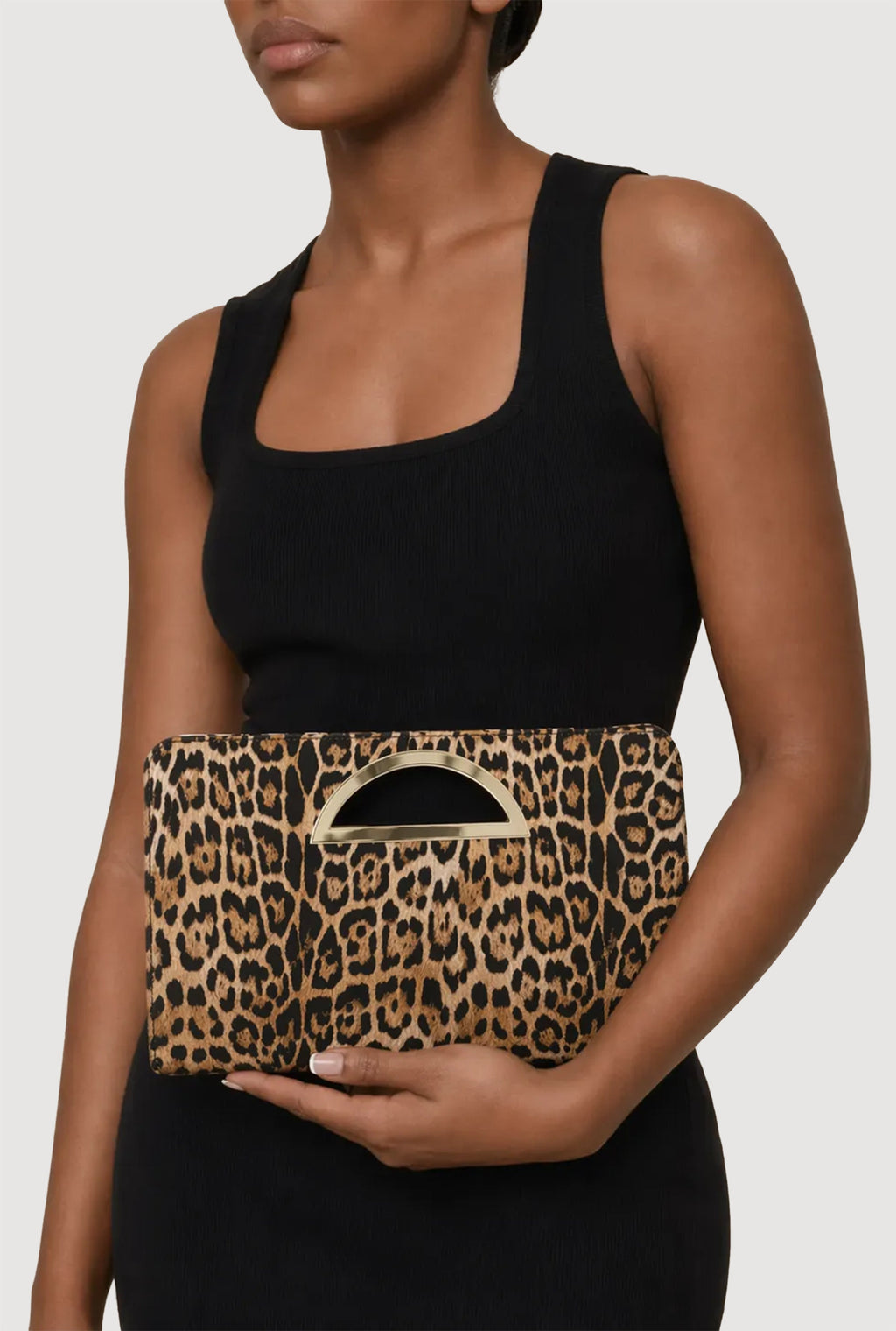Leopard Print Clutch Bag