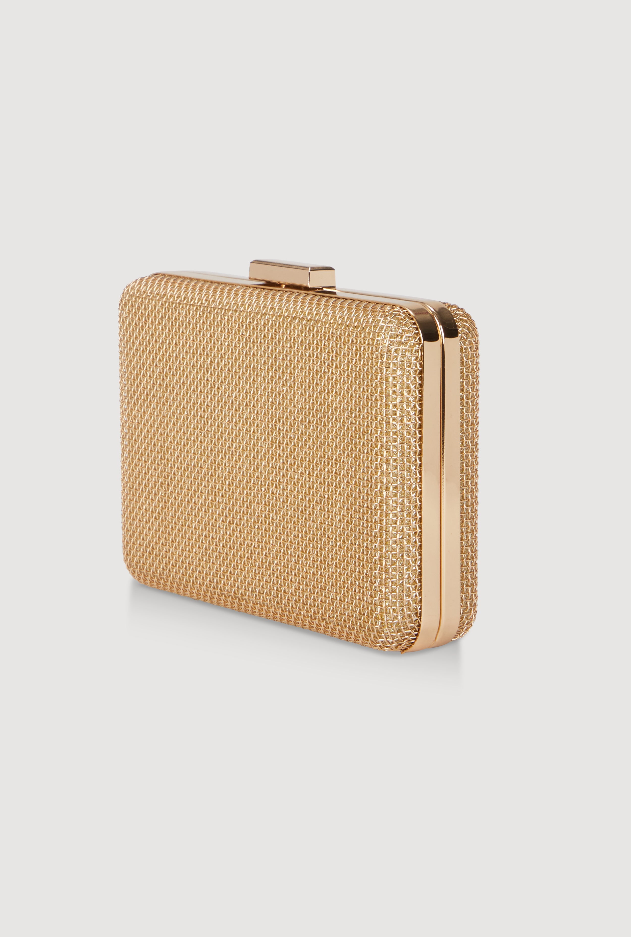 Stylish Metallic Mesh Crossbody Bag with Removable Strap